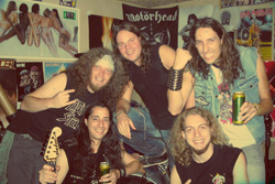 Liquid Steel Fire In The Sky Band Photo
